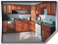 Kithcen cabinet refinishing - the smart alternative to replacing old cabinets.